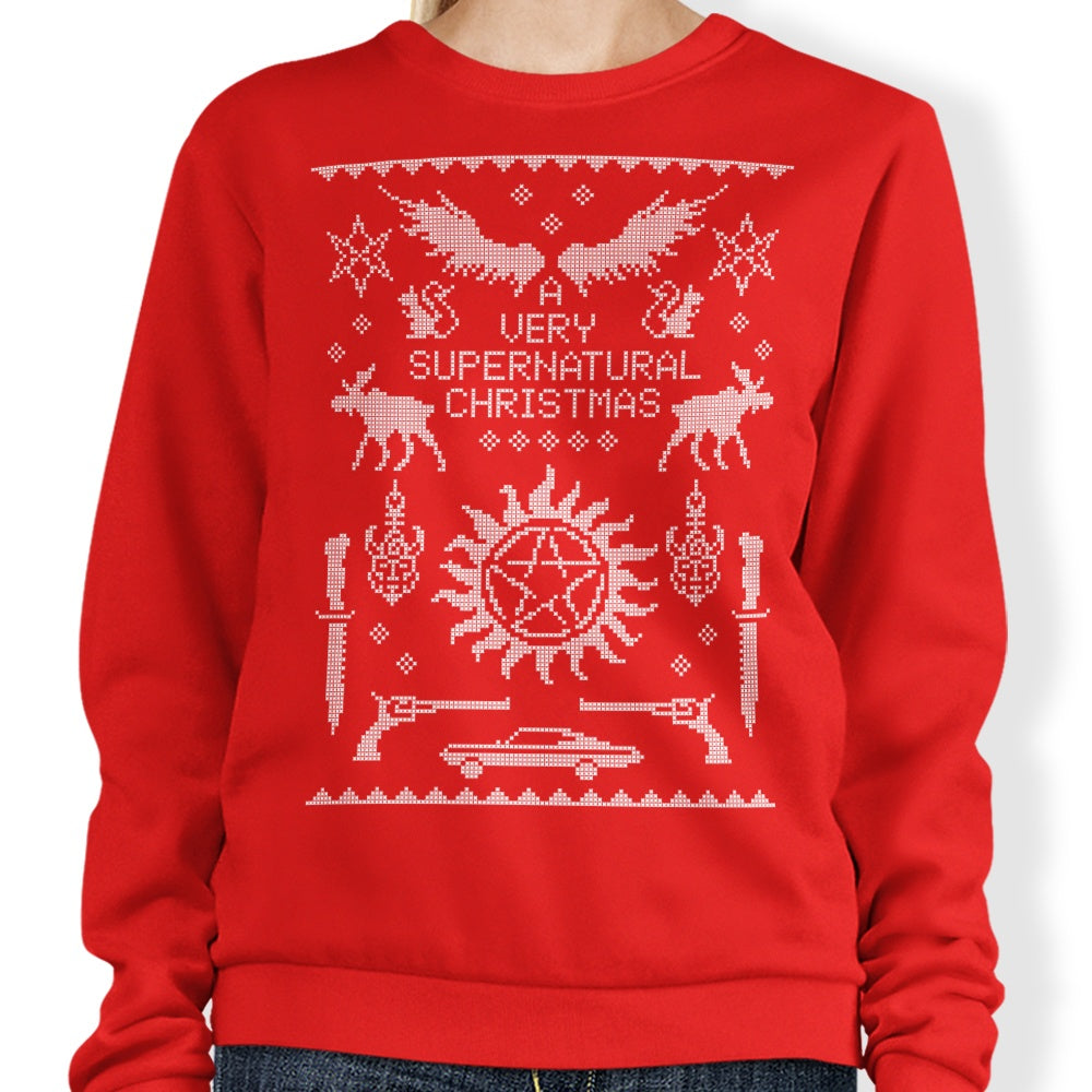 A Very SPN Sweater - Adult & Kids T-Shirts, Sweatshirts & Hoodies apparel design preview 1