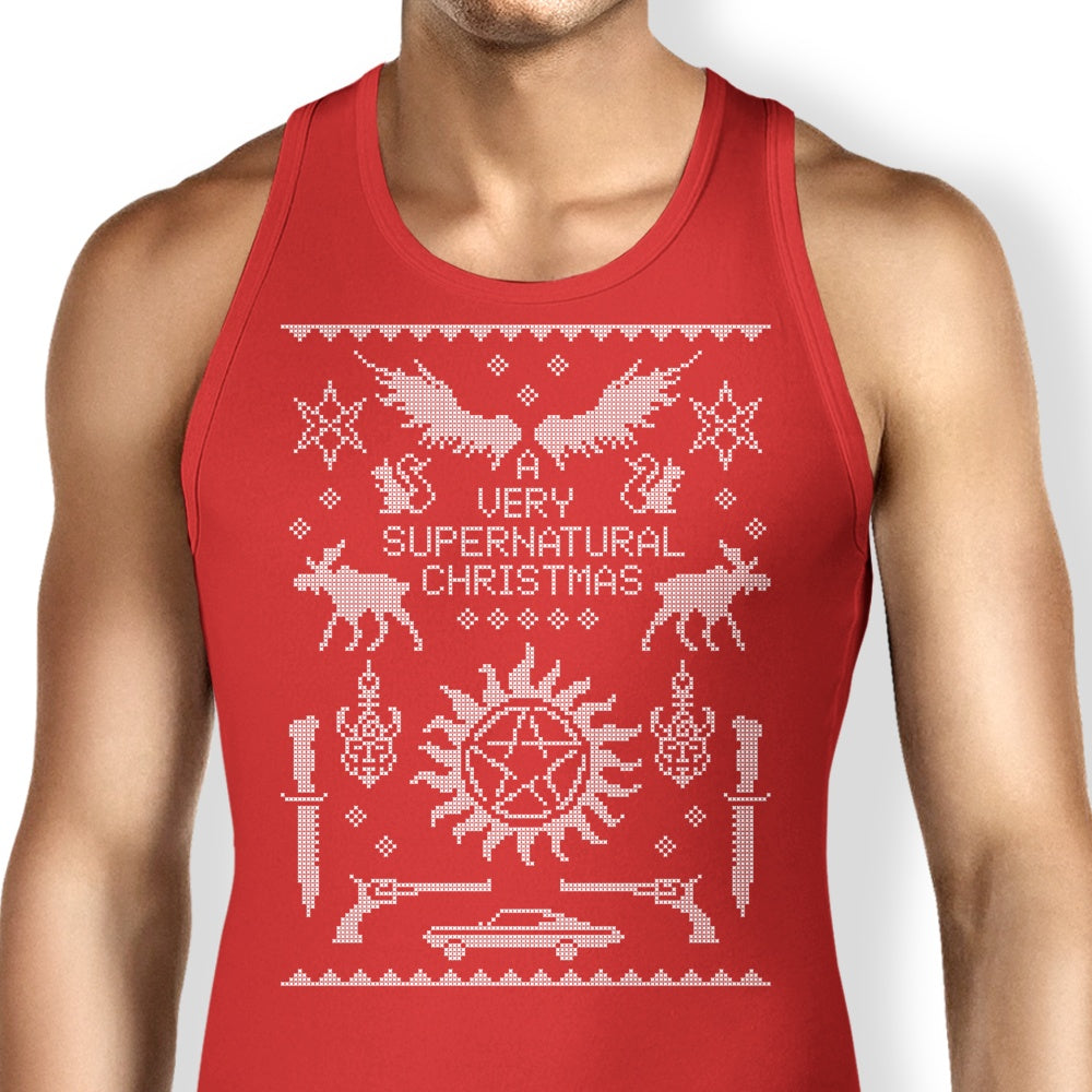 A Very SPN Sweater Tank Top - Adult & Kids T-Shirts, Sweatshirts & Hoodies apparel design preview 1
