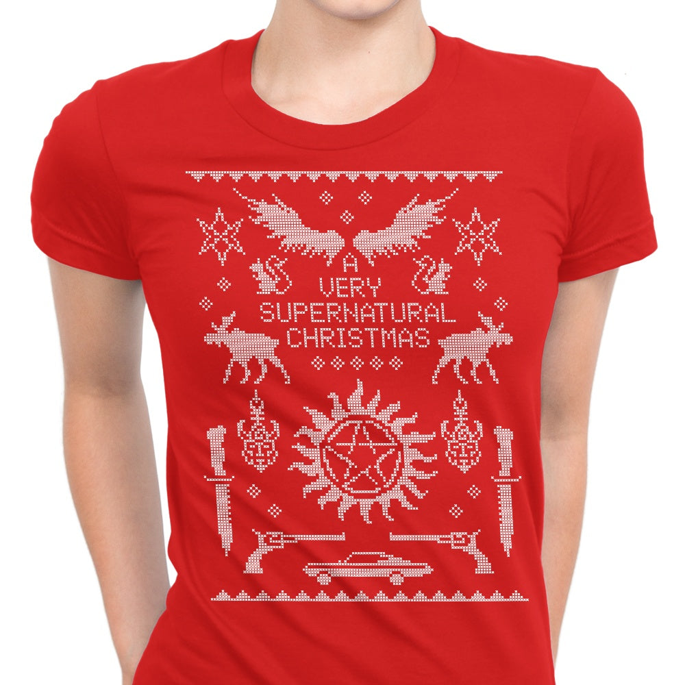 A Very SPN Sweater Women's Apparel - Adult & Kids T-Shirts, Sweatshirts & Hoodies apparel design preview 1