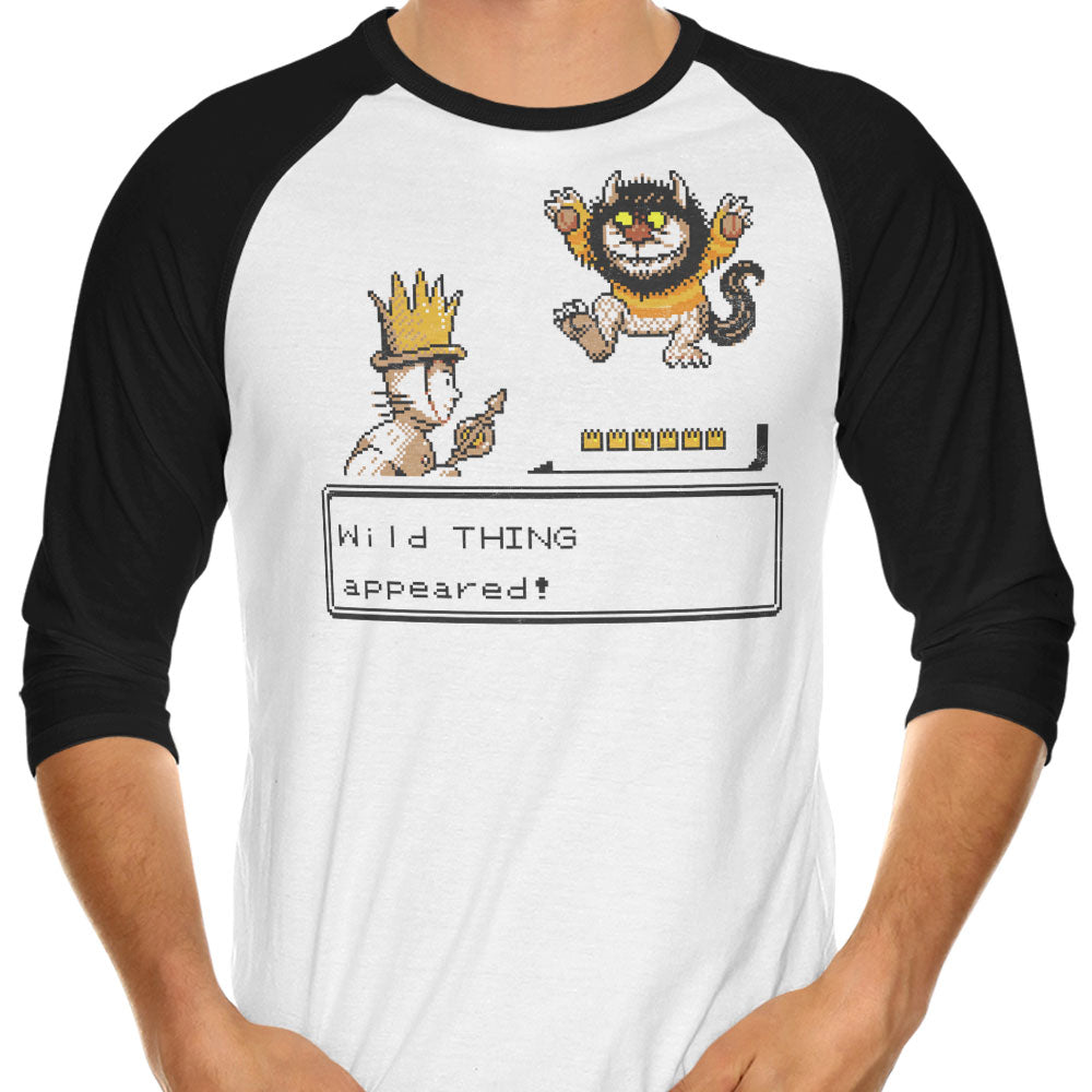 A Wild Thing Appeared 3/4 Sleeve Raglan - Adult & Kids T-Shirts, Sweatshirts & Hoodies apparel design preview 1