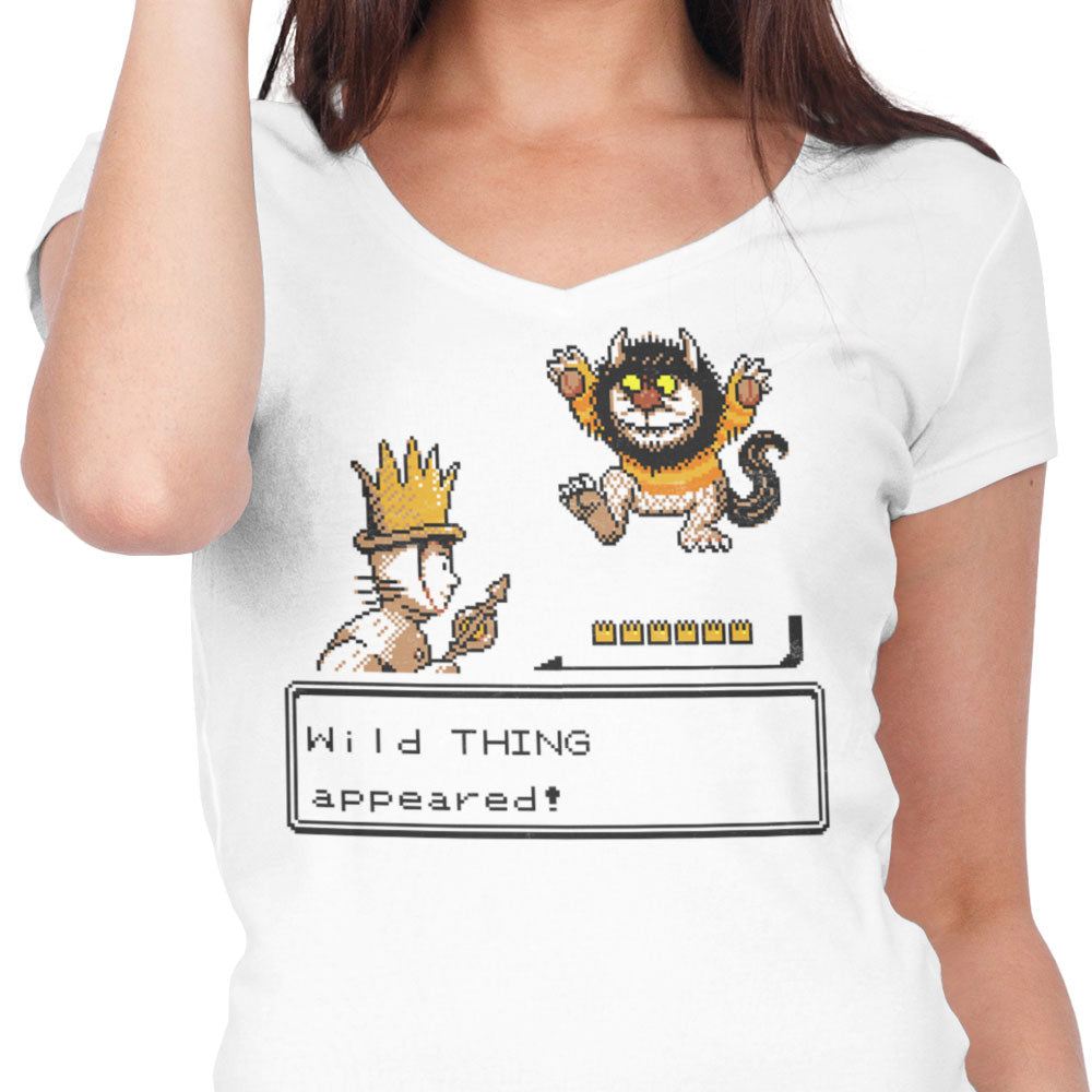A Wild Thing Appeared Women's V-Neck - Adult & Kids T-Shirts, Sweatshirts & Hoodies apparel design preview 2