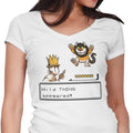 A Wild Thing Appeared Women's V-Neck - Adult & Kids T-Shirts, Sweatshirts & Hoodies apparel design preview 1