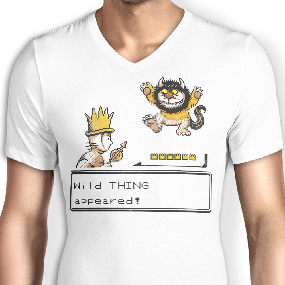 A Wild Thing Appeared Men's V-Neck - Adult & Kids T-Shirts, Sweatshirts & Hoodies apparel design preview 2