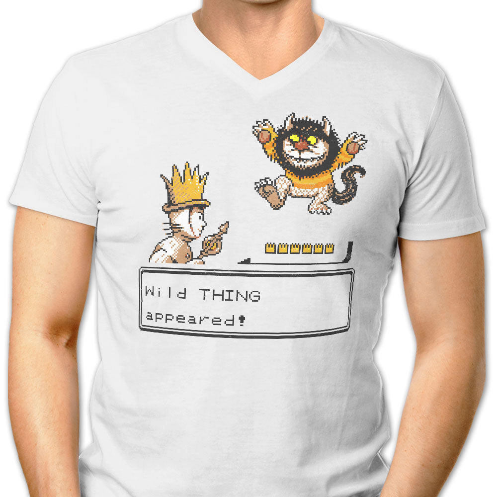 A Wild Thing Appeared Men's V-Neck - Adult & Kids T-Shirts, Sweatshirts & Hoodies apparel design preview 1