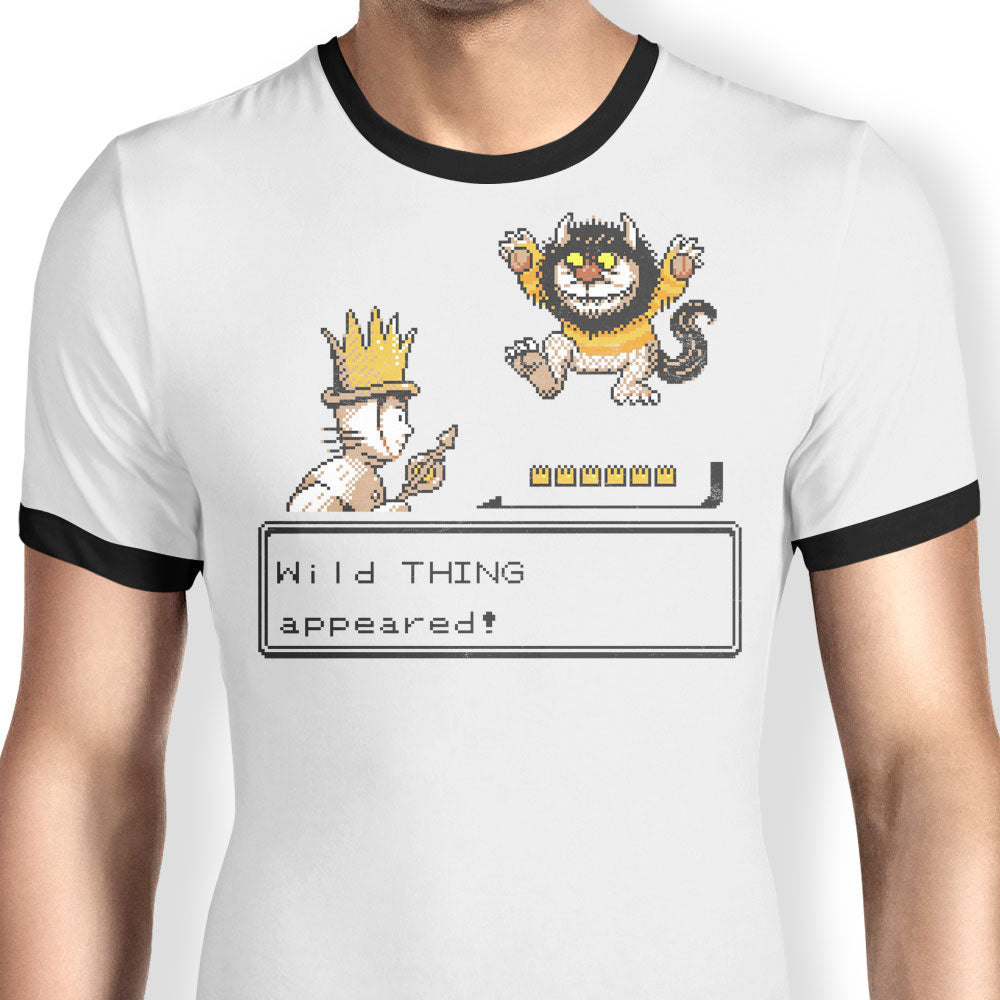 A Wild Thing Appeared Ringer - Adult & Kids T-Shirts, Sweatshirts & Hoodies apparel design preview 1