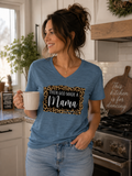 Sassy Frass God Made A Mama Canvas V-neck - Adult & Kids T-Shirts, Sweatshirts & Hoodies apparel design preview 1