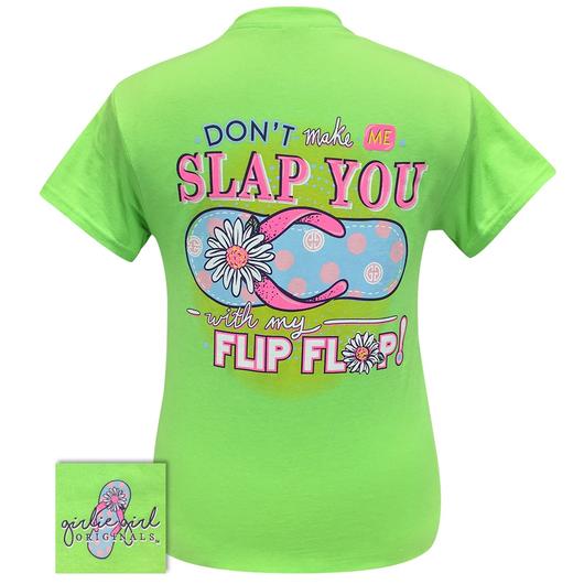 Girlie Girl Originals Preppy Slap You With Flip Flop - Adult & Kids T-Shirts, Sweatshirts & Hoodies apparel design preview 1
