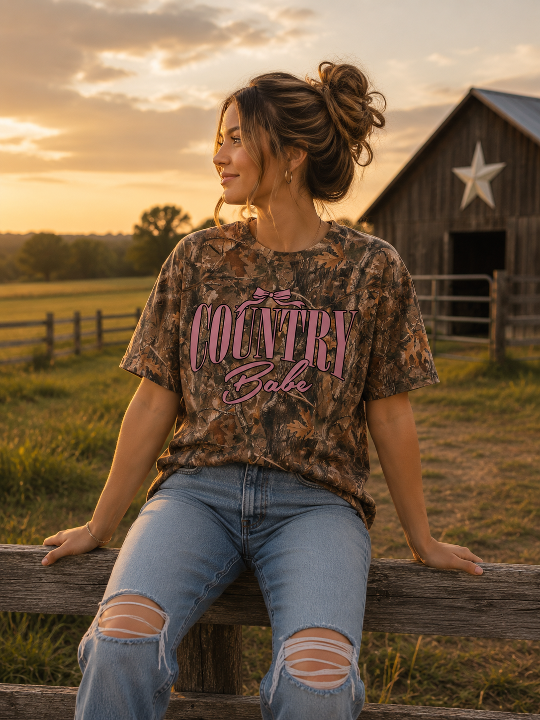 Simply Southern Country Babe Camo - Adult & Kids T-Shirts, Sweatshirts & Hoodies apparel design preview 1