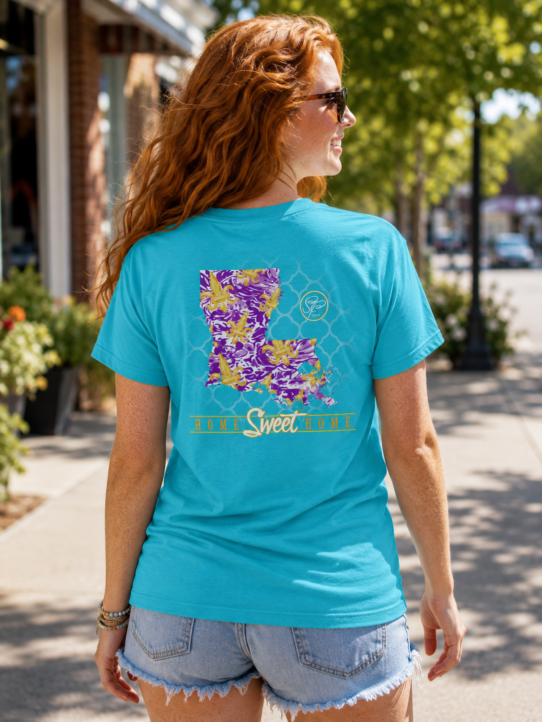 Sassy Frass Home Sweet Louisiana LA Fleur De Lis - Adult & Kids T-Shirts, Sweatshirts & Hoodies apparel design preview 1
