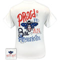 Girlie Girl Originals Preppy Proud To Bee American - Adult & Kids T-Shirts, Sweatshirts & Hoodies apparel design preview 1