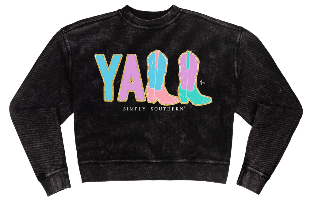 SALE Simply Southern Yall Boots Crew - Adult & Kids T-Shirts, Sweatshirts & Hoodies apparel design preview 2