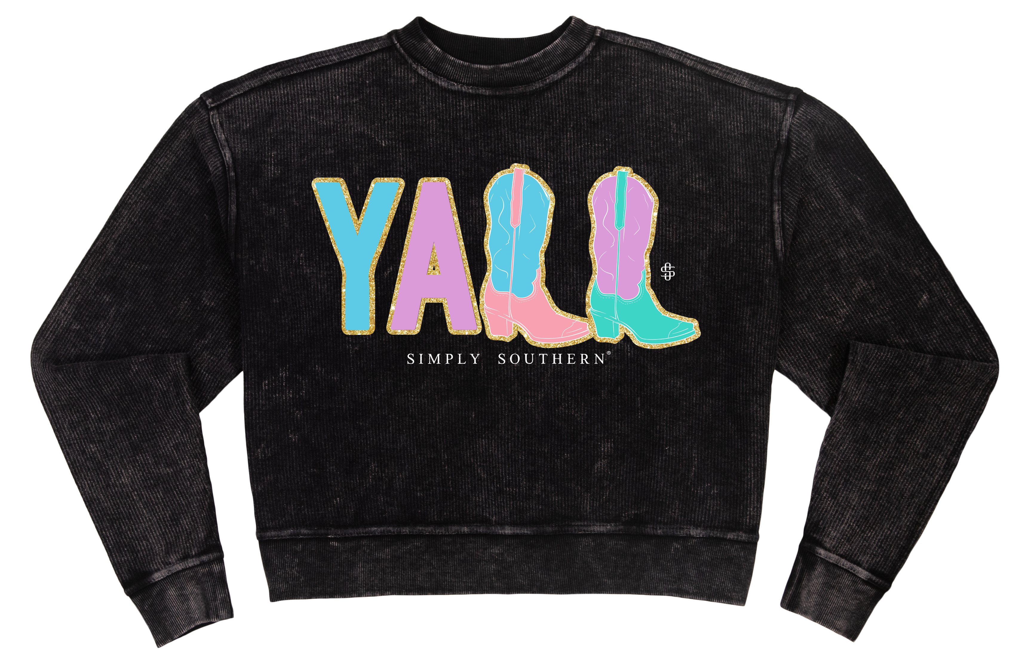 SALE Simply Southern Yall Boots Crew - Adult & Kids T-Shirts, Sweatshirts & Hoodies apparel design preview 2