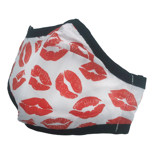 Girlie Girl Preppy Lips Protective Mask - Adult & Kids T-Shirts, Sweatshirts & Hoodies apparel design preview 1
