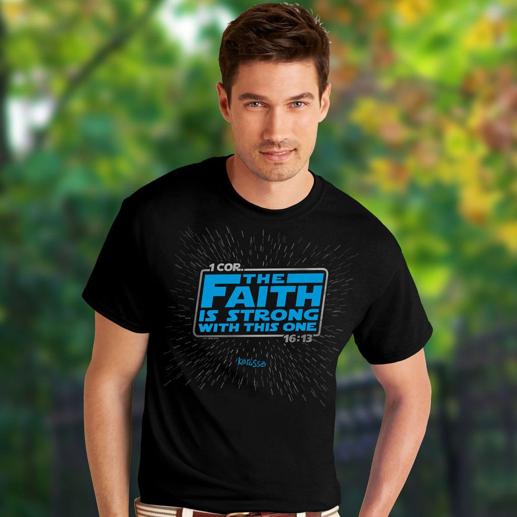 Kerusso Faith is Strong with this One Christian - Adult & Kids T-Shirts, Sweatshirts & Hoodies apparel design preview 1