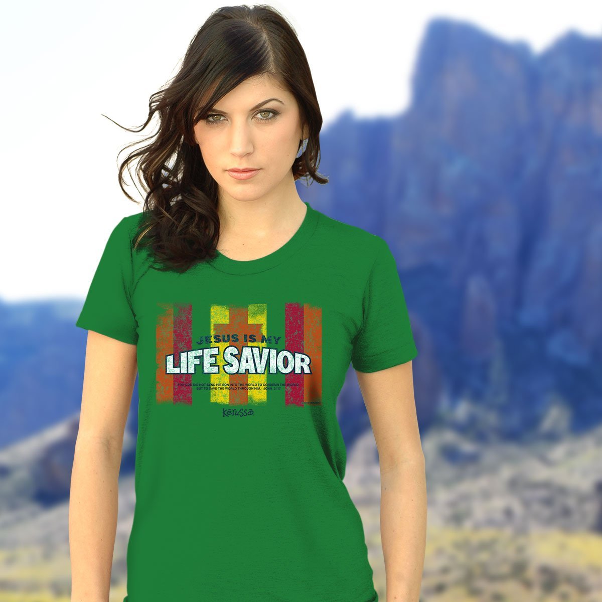 Kerusso Jesus is my Life Savior Christian Unisex - Adult & Kids T-Shirts, Sweatshirts & Hoodies apparel design preview 2