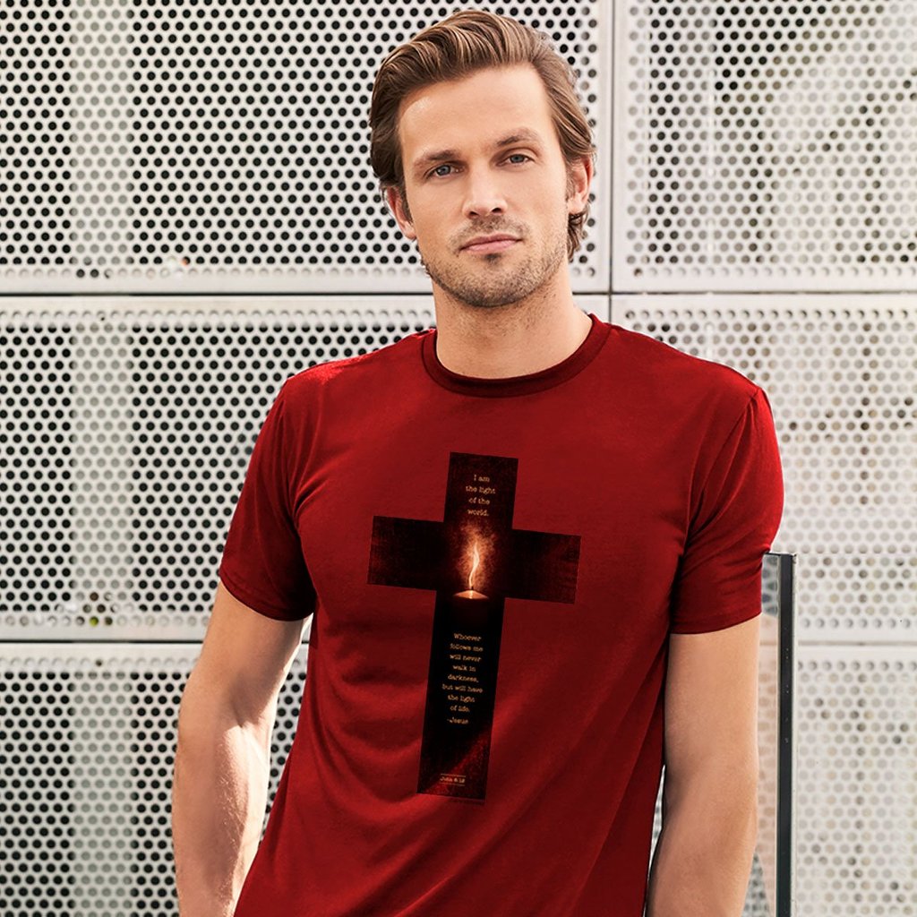 Kerusso Light of the World Cross Christian Unisex - Adult & Kids T-Shirts, Sweatshirts & Hoodies apparel design preview 1