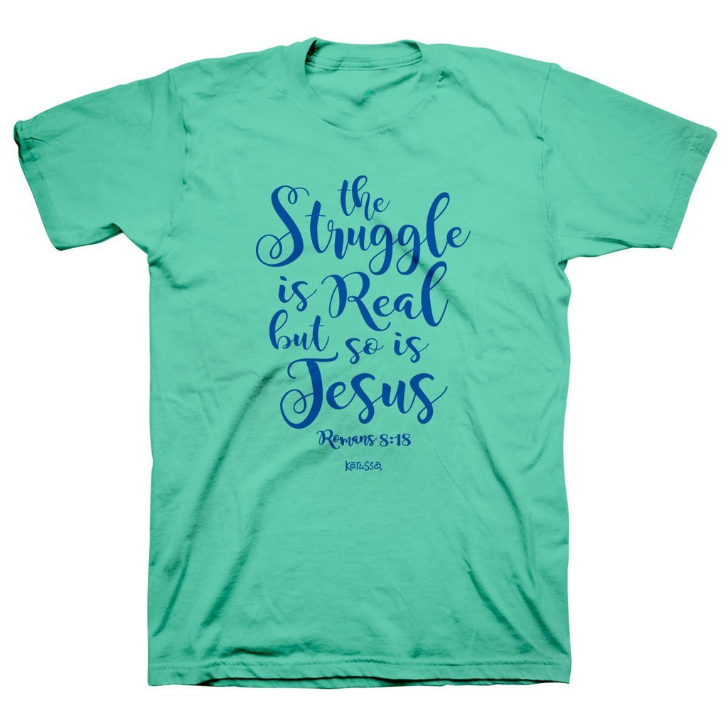 Kerusso The Struggle is Real Christian Romans 8:18 - Adult & Kids T-Shirts, Sweatshirts & Hoodies apparel design preview 1