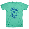 Kerusso The Struggle is Real Christian Romans 8:18 - Adult & Kids T-Shirts, Sweatshirts & Hoodies apparel design preview 1