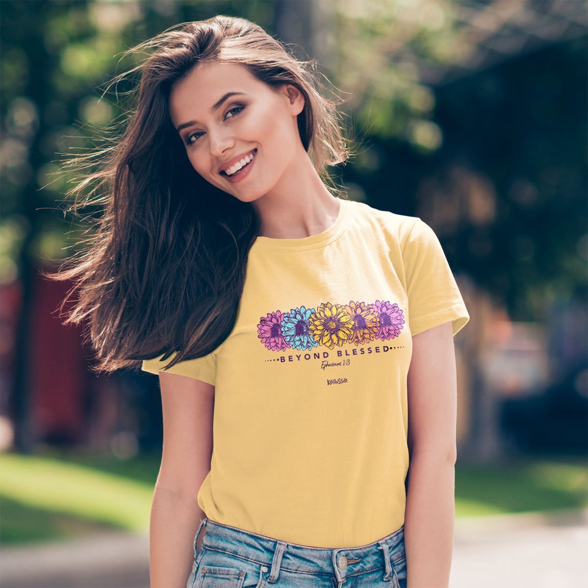Cherished Girl Kerusso Beyond Blessed Daisies Girlie - Adult & Kids T-Shirts, Sweatshirts & Hoodies apparel design preview 1