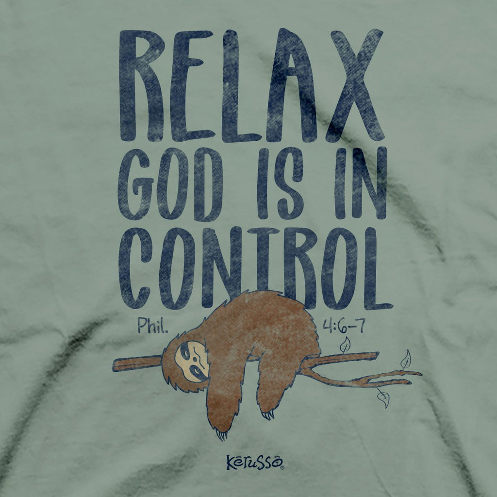 Kerusso Relax Sloth Christian - Adult & Kids T-Shirts, Sweatshirts & Hoodies apparel design preview 2