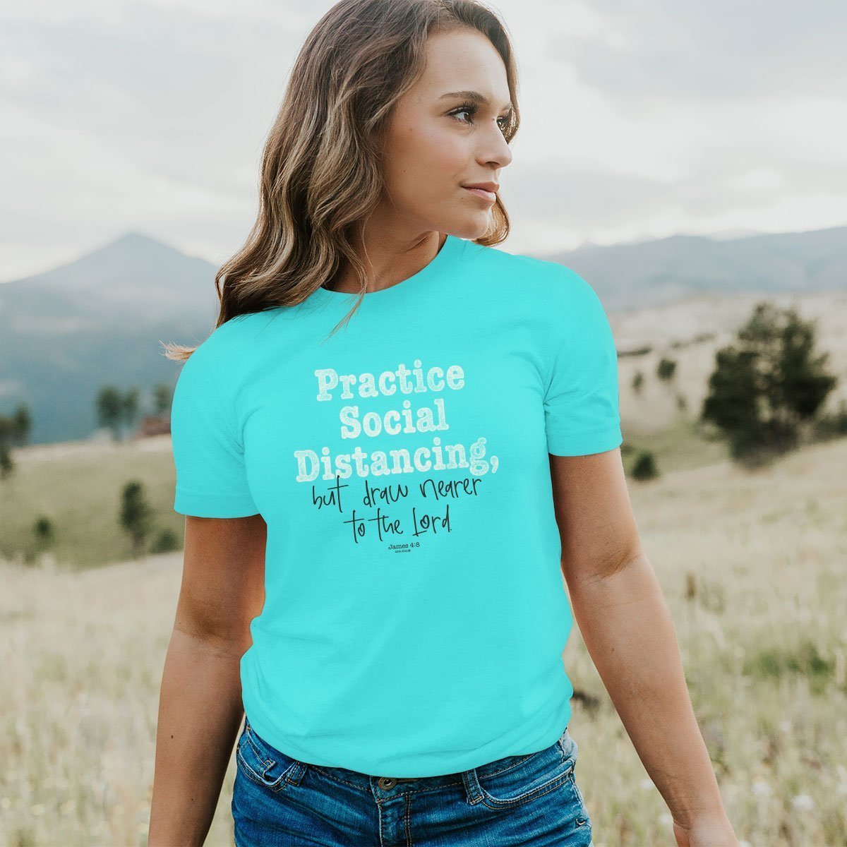 Kerusso Practice Social Distancing but Draw Nearer to - Adult & Kids T-Shirts, Sweatshirts & Hoodies apparel design preview 2