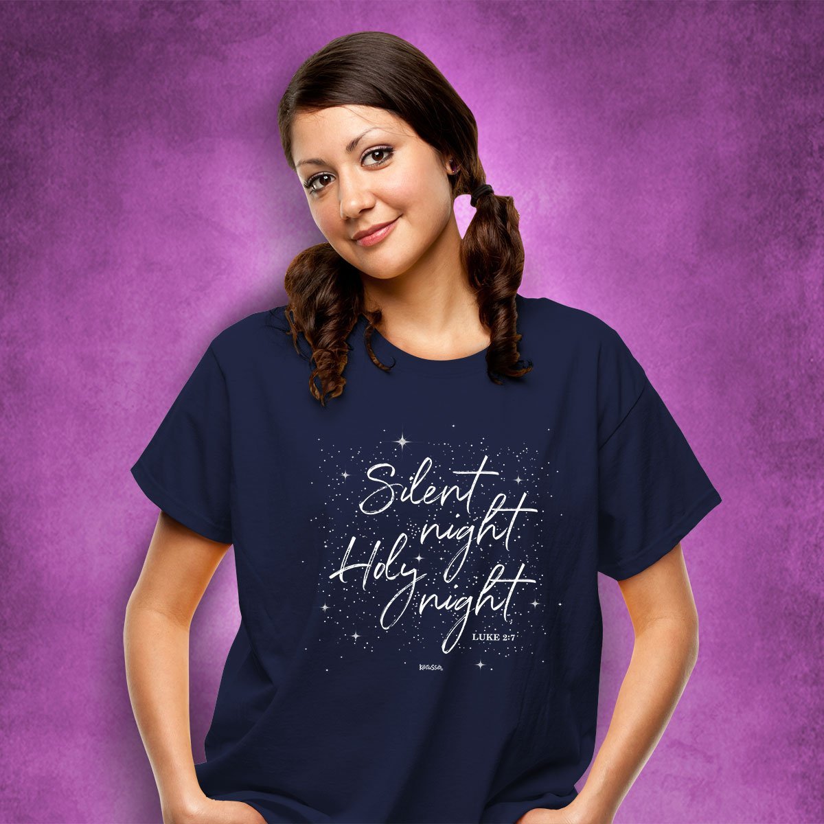 Kerusso Christmas Silent Night Holy - Adult & Kids T-Shirts, Sweatshirts & Hoodies apparel design preview 2