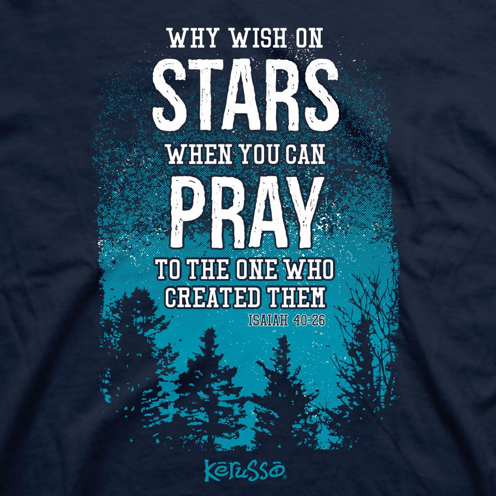 Kerusso Stars In The Sky Pray Christian - Adult & Kids T-Shirts, Sweatshirts & Hoodies apparel design preview 2