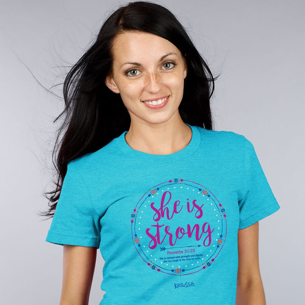 Cherished Girl Kerusso She Is Strong Christian - Adult & Kids T-Shirts, Sweatshirts & Hoodies apparel design preview 2