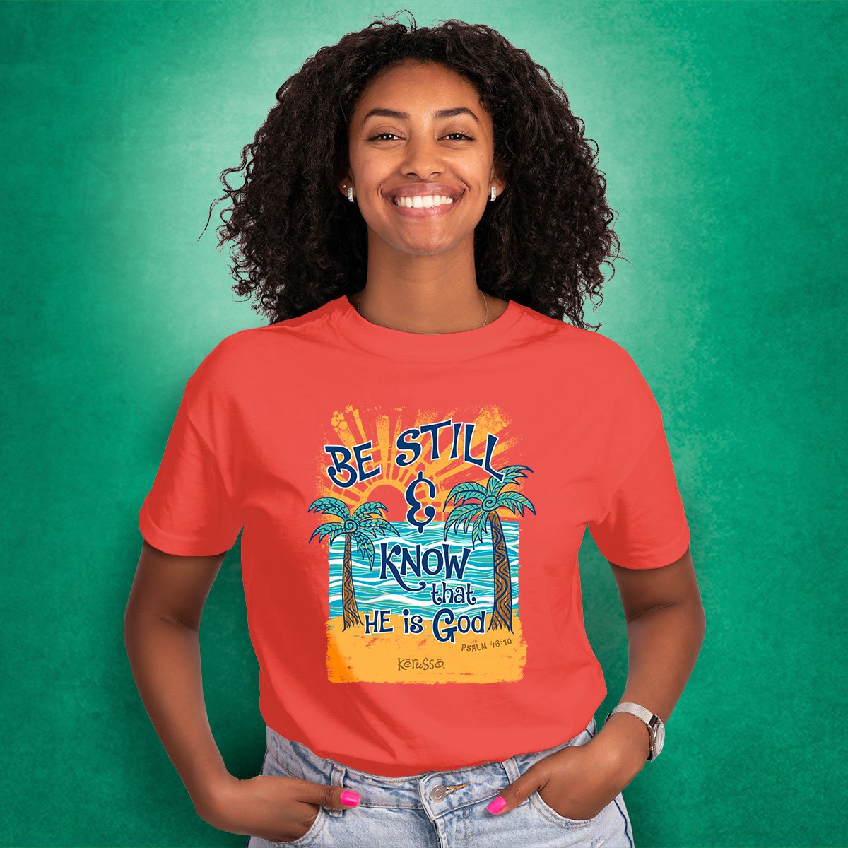 Cherished Girl Kerusso Be Still Beach Christian - Adult & Kids T-Shirts, Sweatshirts & Hoodies apparel design preview 2