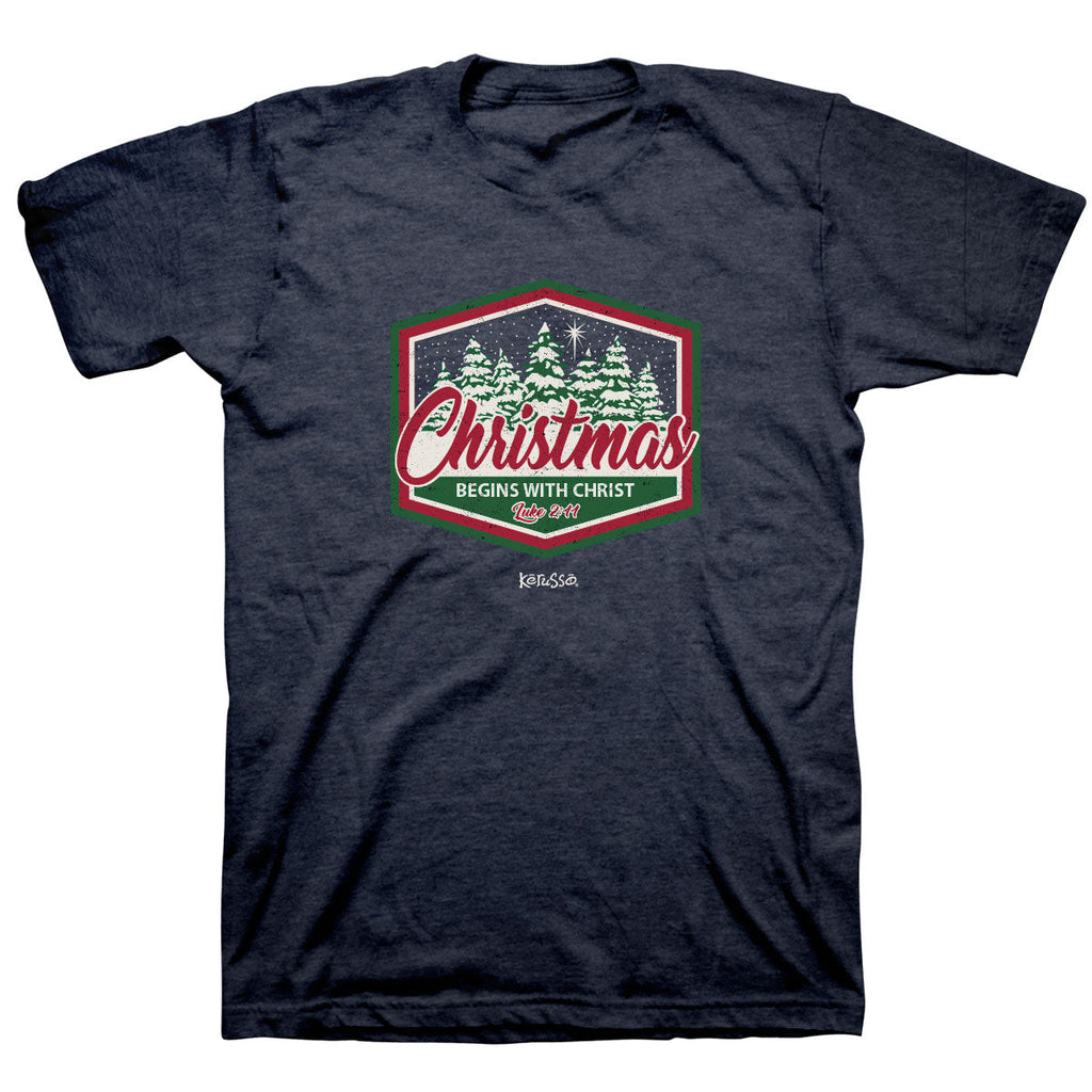 Kerusso Christian Christmas Badge - Adult & Kids T-Shirts, Sweatshirts & Hoodies apparel design preview 1