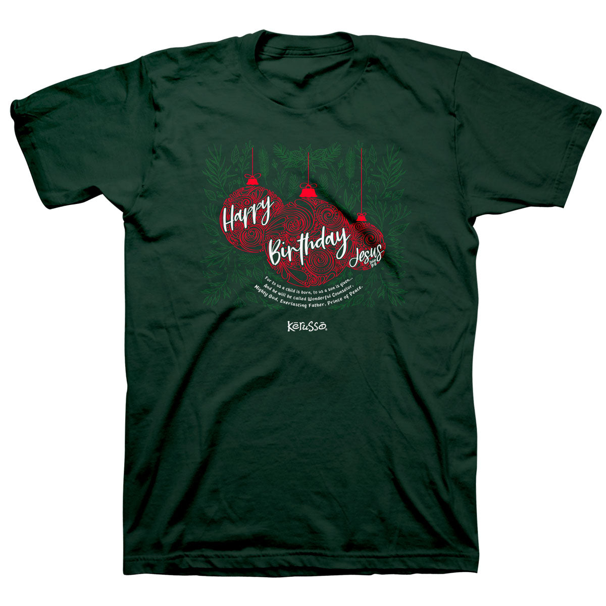 Kerusso Christian Christmas Ornaments - Adult & Kids T-Shirts, Sweatshirts & Hoodies apparel design preview 1