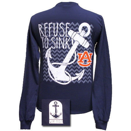 SALE Auburn Refuse To Sink Anchor Bright - Adult & Kids T-Shirts, Sweatshirts & Hoodies apparel design preview 1