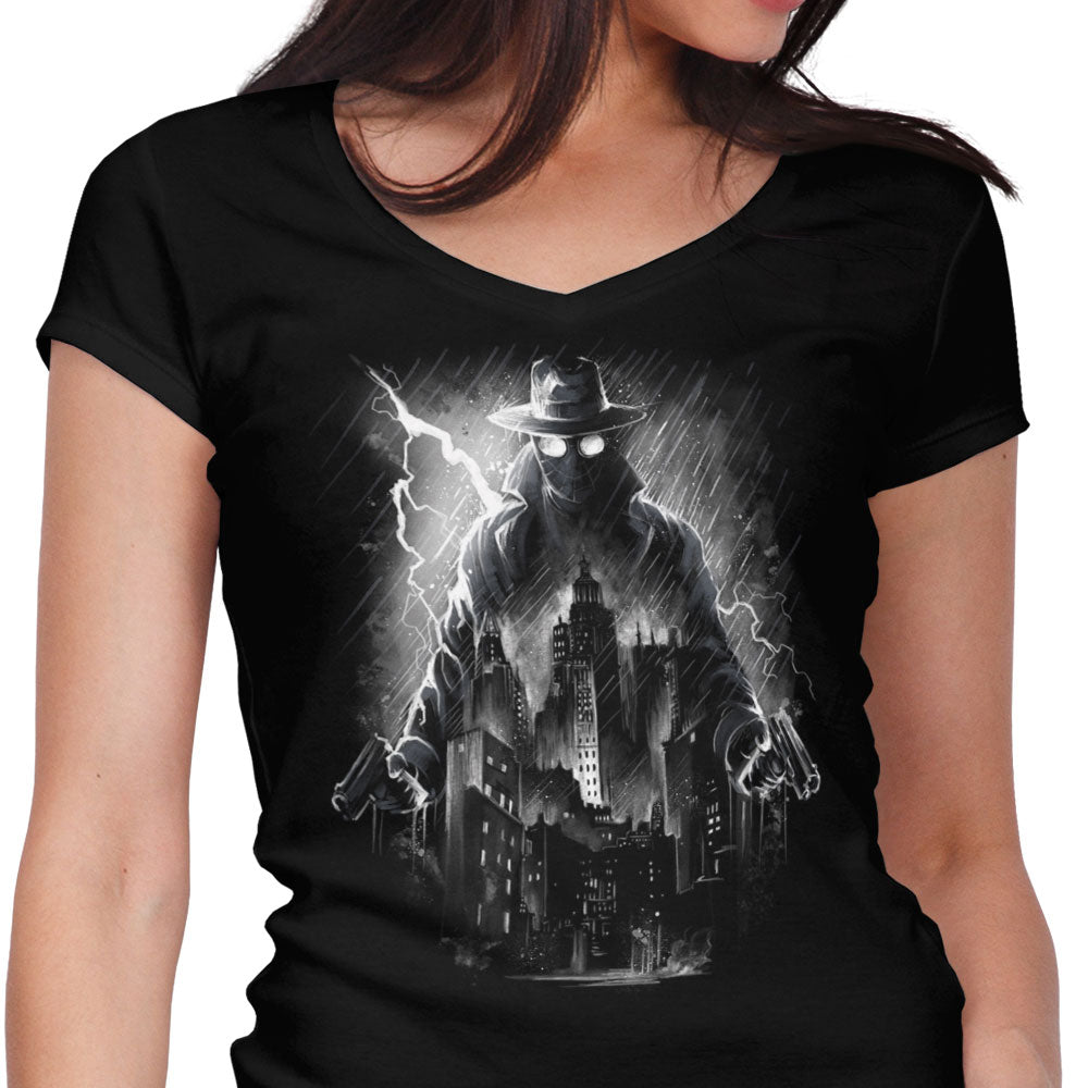 Above the Darkness Women's V-Neck - Adult & Kids T-Shirts, Sweatshirts & Hoodies apparel design preview 1