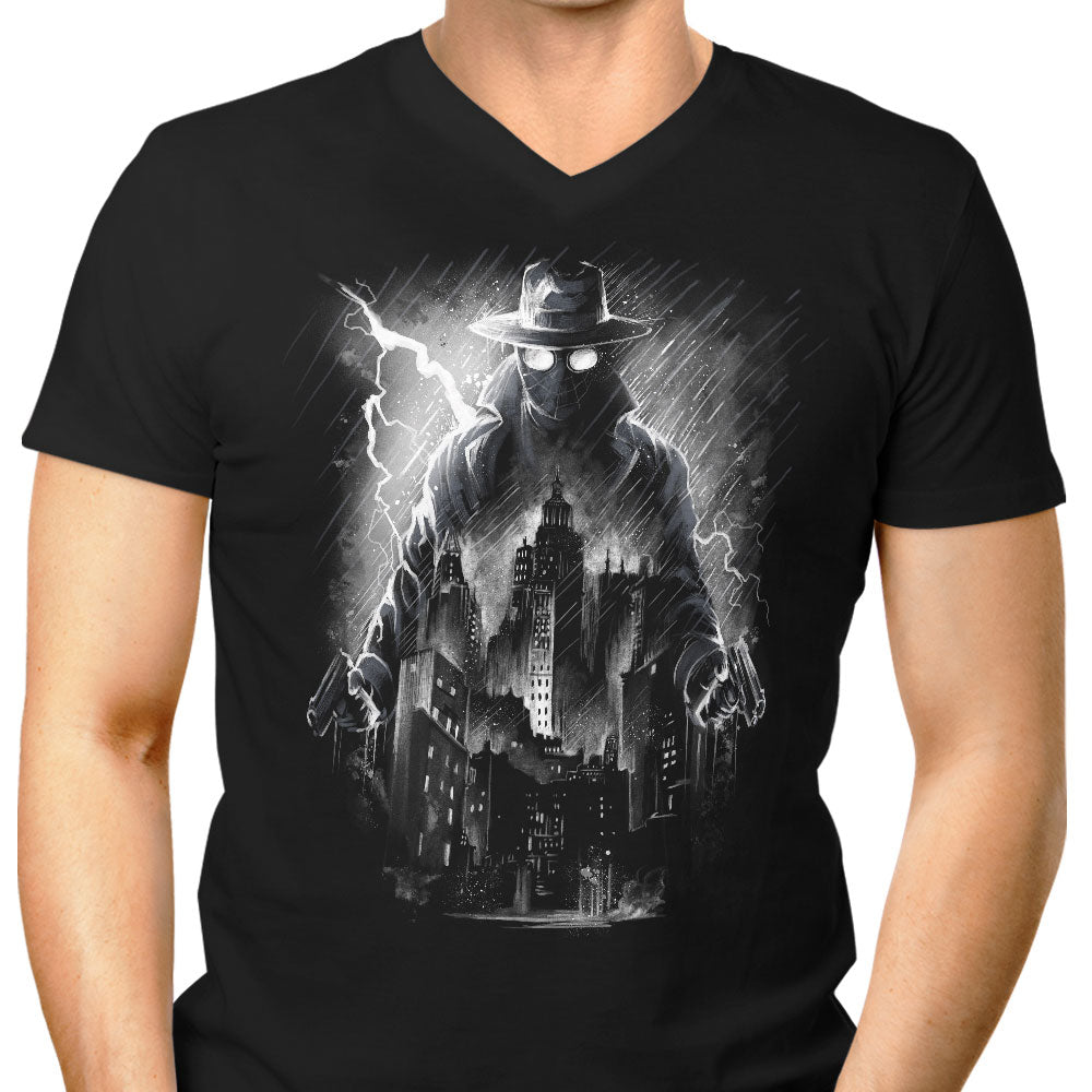 Above the Darkness Men's V-Neck - Adult & Kids T-Shirts, Sweatshirts & Hoodies apparel design preview 1