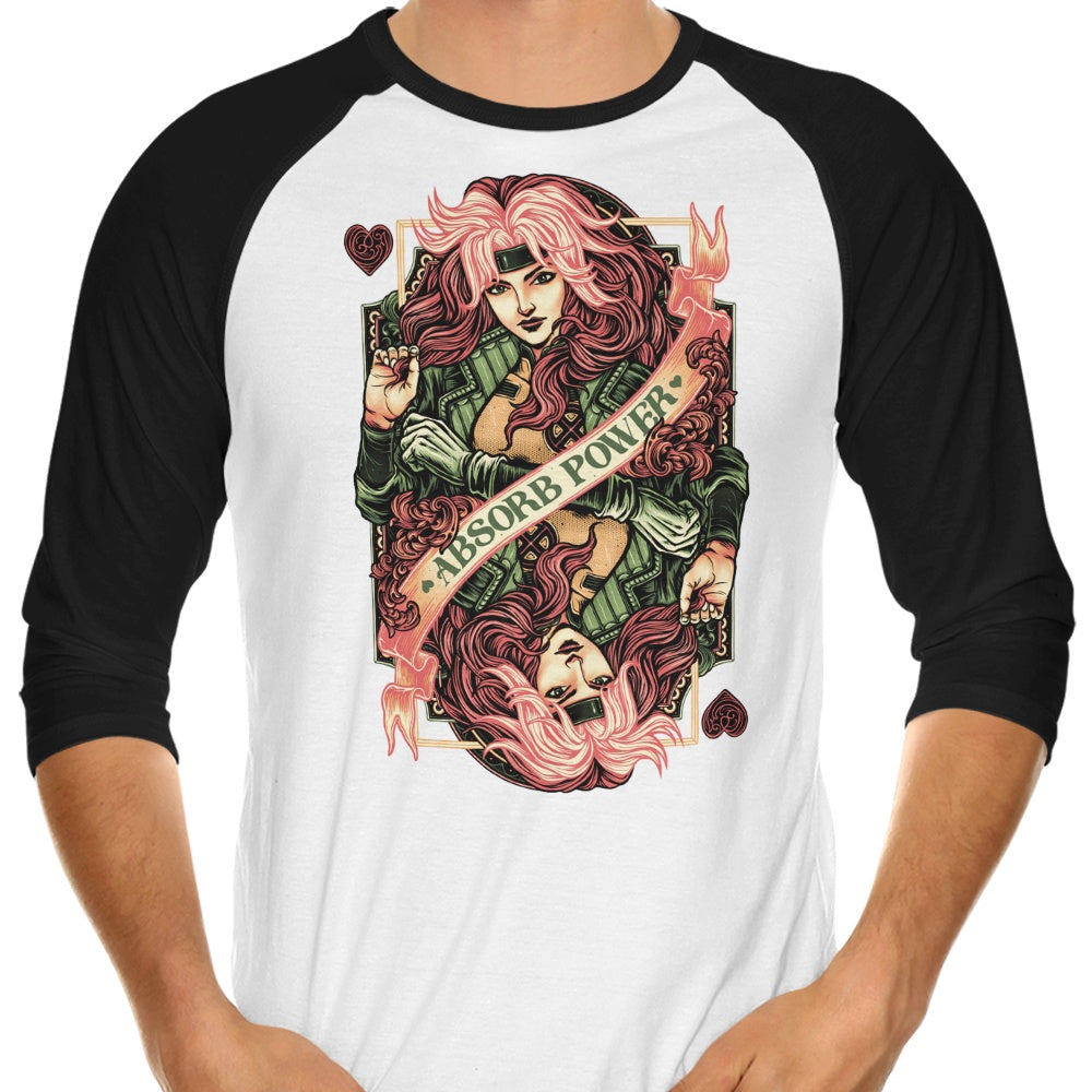 Absorb Power 3/4 Sleeve Raglan - Adult & Kids T-Shirts, Sweatshirts & Hoodies apparel design preview 1