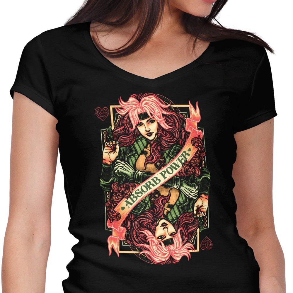 Absorb Power Women's V-Neck - Adult & Kids T-Shirts, Sweatshirts & Hoodies apparel design preview 1