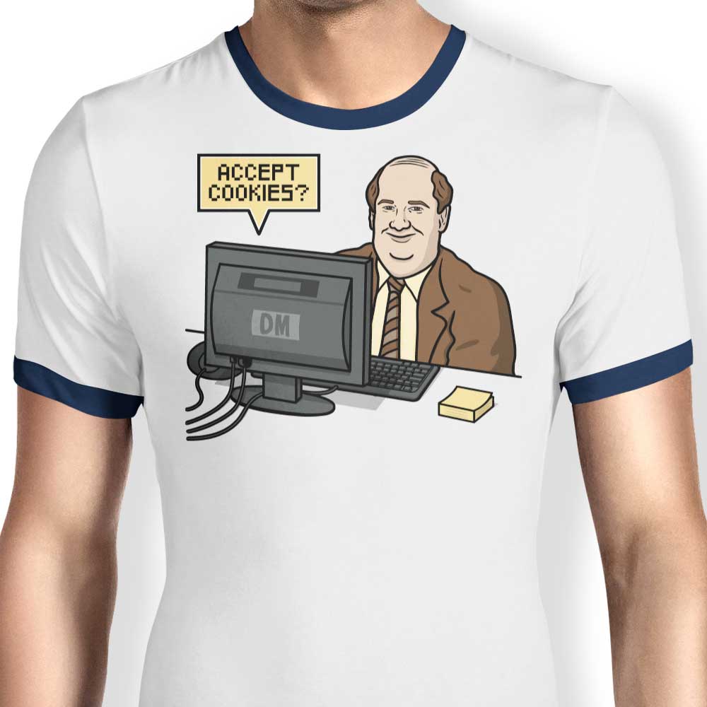 Accept Cookies Ringer - Adult & Kids T-Shirts, Sweatshirts & Hoodies apparel design preview 1