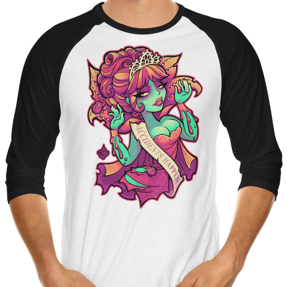 Accidents Happen 3/4 Sleeve Raglan - Adult & Kids T-Shirts, Sweatshirts & Hoodies apparel design preview 1