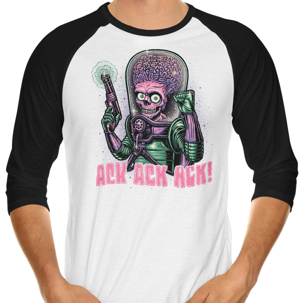 Ack, 3/4 Sleeve Raglan - Adult & Kids T-Shirts, Sweatshirts & Hoodies apparel design preview 1