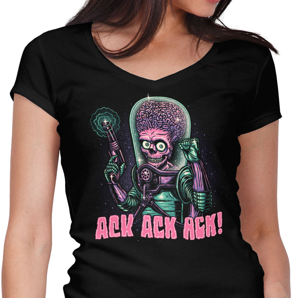 Ack, Women's V-Neck - Adult & Kids T-Shirts, Sweatshirts & Hoodies apparel design preview 1