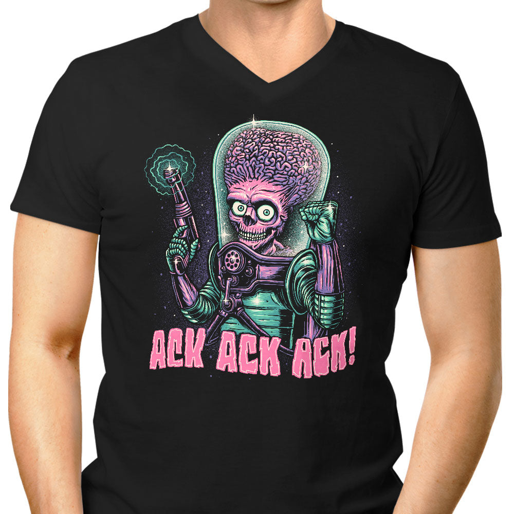 Ack, Men's V-Neck - Adult & Kids T-Shirts, Sweatshirts & Hoodies apparel design preview 1