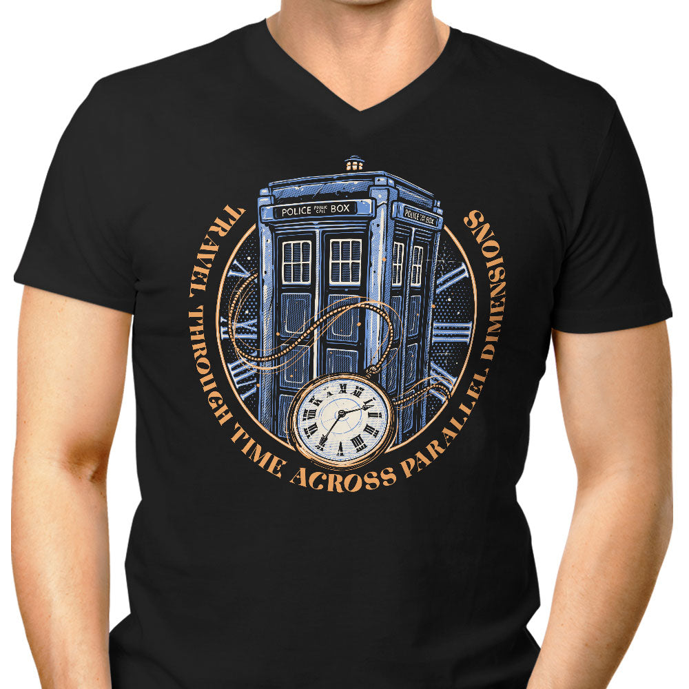 Across Parallel Dimensions Men's V-Neck - Adult & Kids T-Shirts, Sweatshirts & Hoodies apparel design preview 1