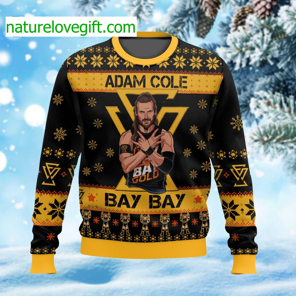 Adam Cole Bay Bay Ugly Christmas Sweater product image