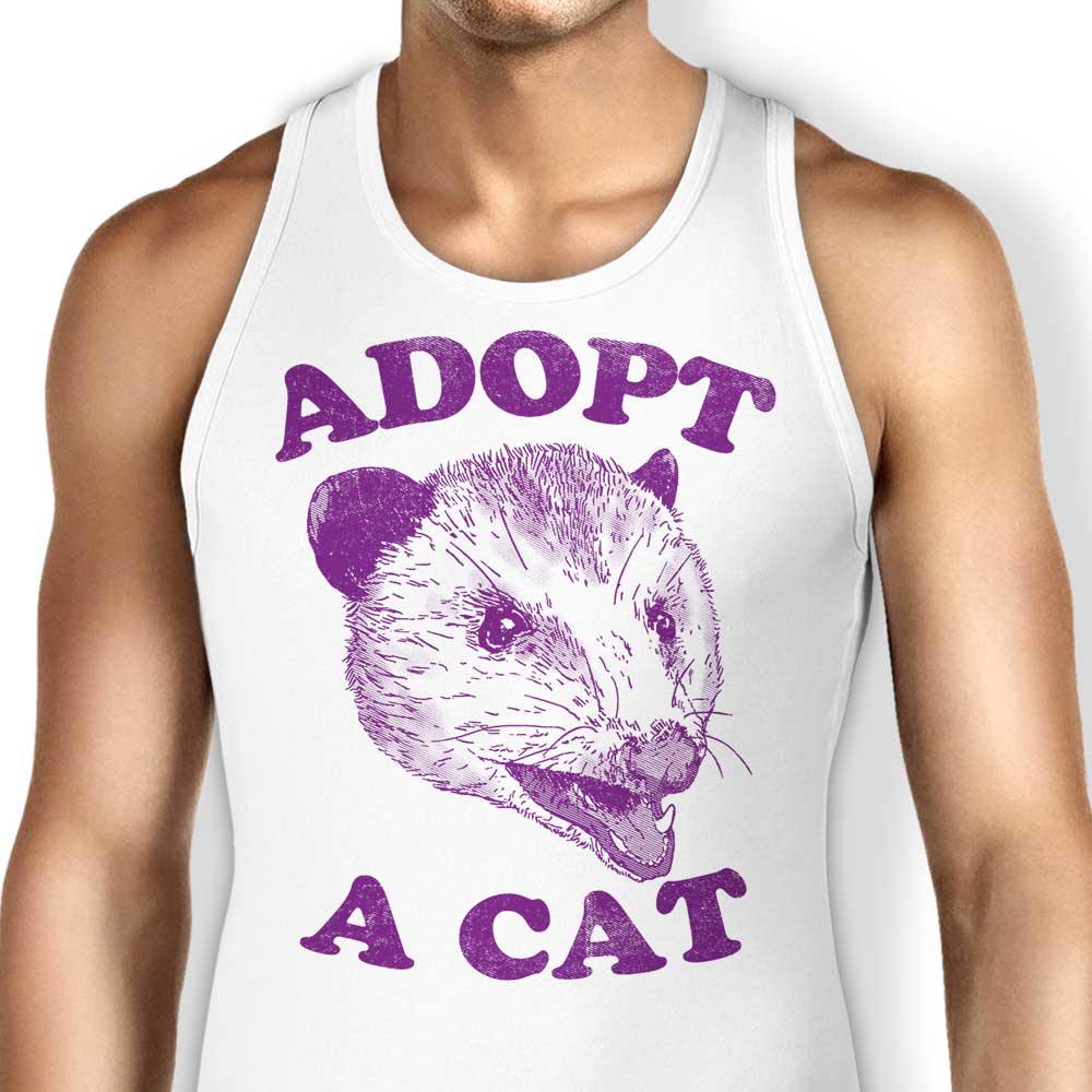 Adopt a Cat Tank Top - Adult & Kids T-Shirts, Sweatshirts & Hoodies apparel design preview 1