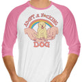 Adopt a Dog 3/4 Sleeve Raglan - Adult & Kids T-Shirts, Sweatshirts & Hoodies apparel design preview 1