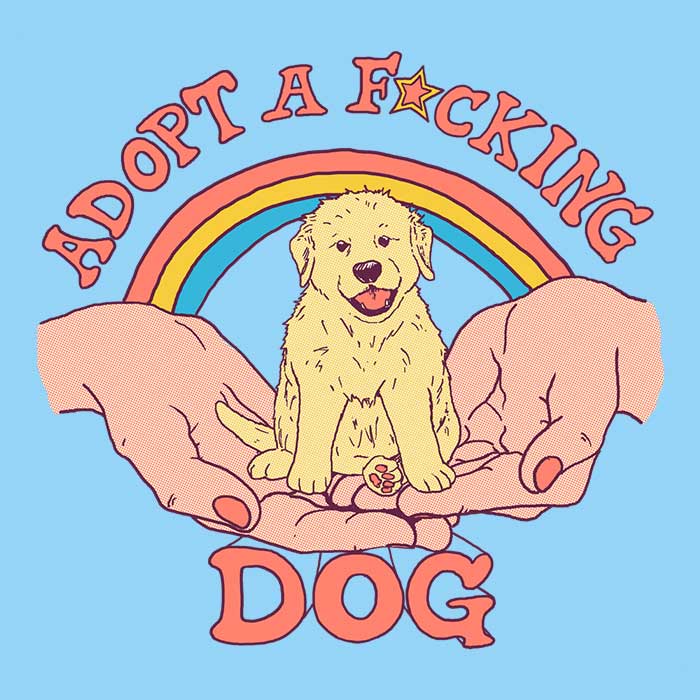 Adopt a Dog Men's Apparel - Adult & Kids T-Shirts, Sweatshirts & Hoodies apparel design preview 2