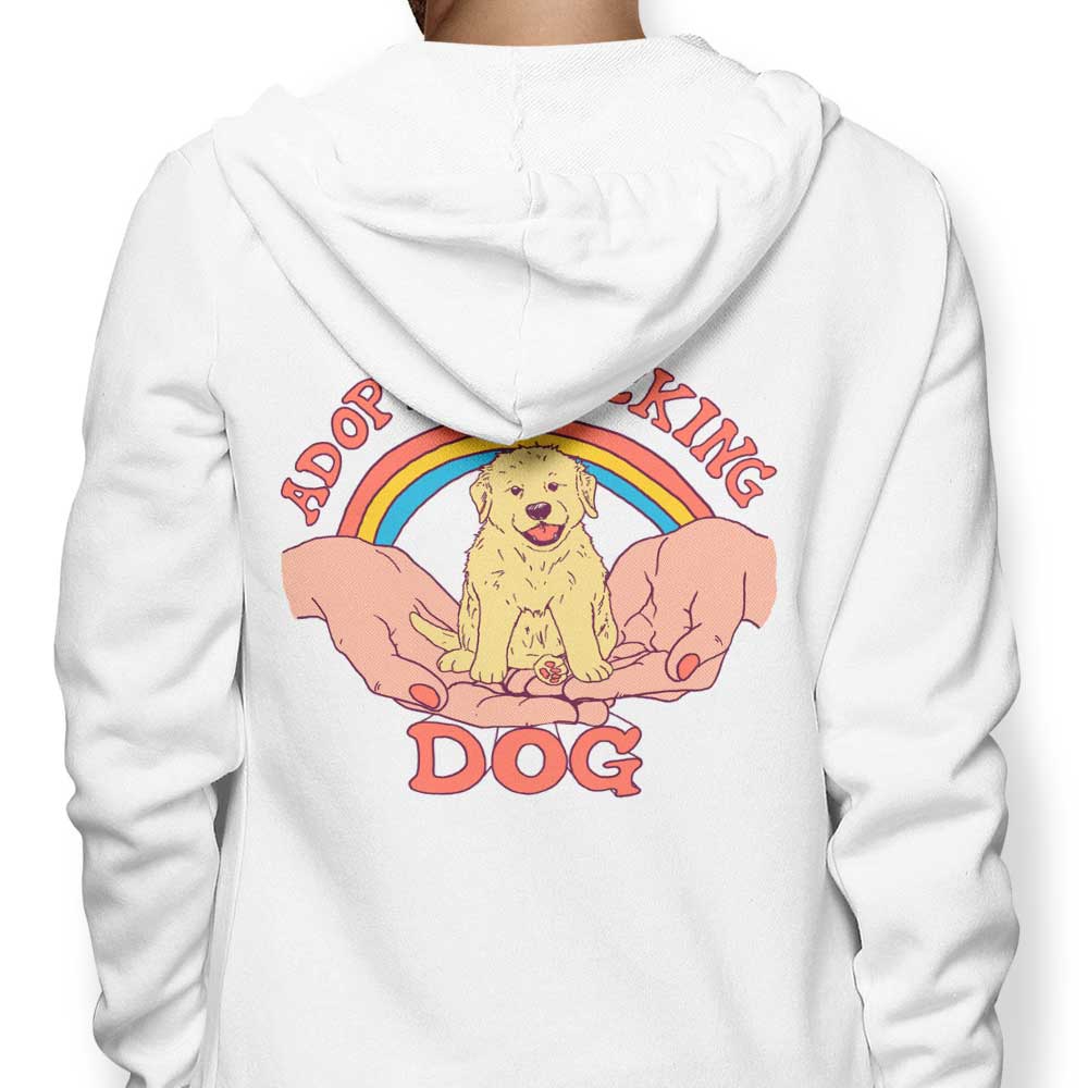 Adopt a Dog - Adult & Kids T-Shirts, Sweatshirts & Hoodies apparel design preview 1