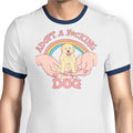 Adopt a Dog Ringer - Adult & Kids T-Shirts, Sweatshirts & Hoodies apparel design preview 1