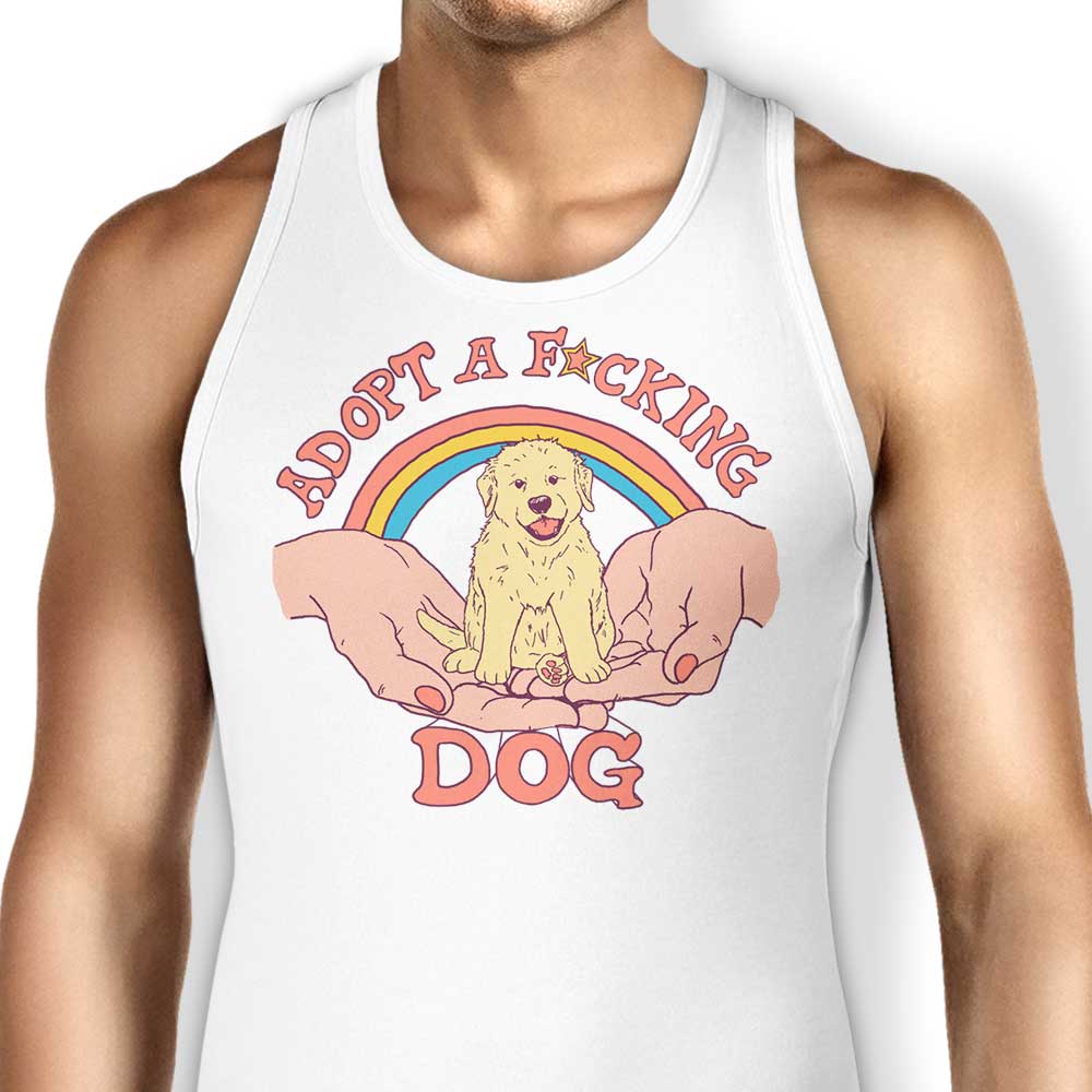 Adopt a Dog Tank Top - Adult & Kids T-Shirts, Sweatshirts & Hoodies apparel design preview 1