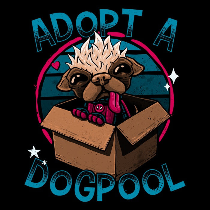 Adopt a Dogpool Coasters - Adult & Kids T-Shirts, Sweatshirts & Hoodies apparel design preview 1